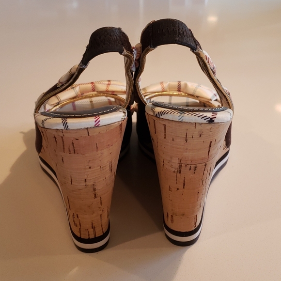 COACH wedges twirling cotton twill color: chestnut - Picture 3 of 6